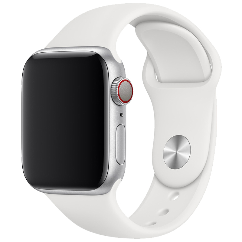 Apple Watch Sportarmband weiB